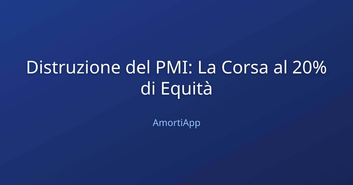 Distruzione del PMI: La Corsa al 20% di Equità